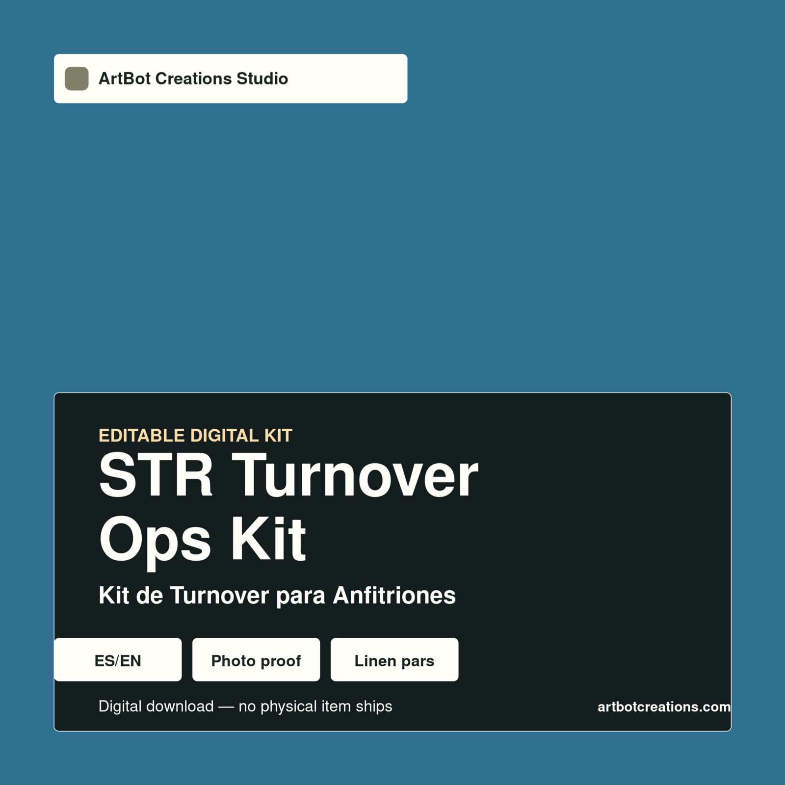STR Turnover Ops Kit cover — bilingual digital kit